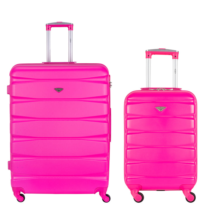 SAFIR Hard Cabin Suitcases & Hold Luggage Bright
