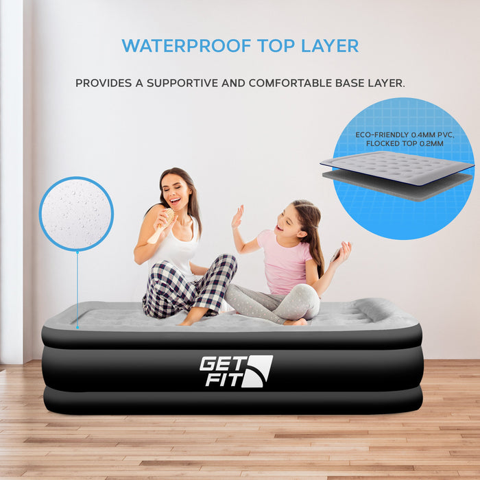 airbed|single|blackgrey