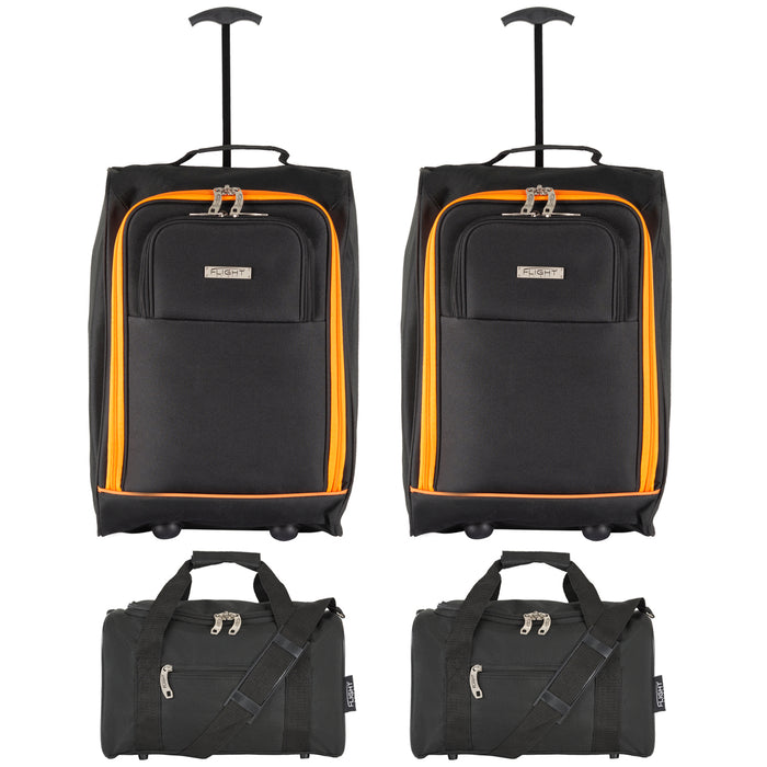 cabin - 21.5'' x 2 + holdall x 2|blackorange