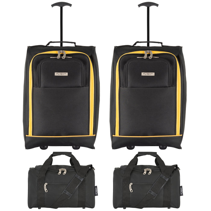 cabin - 21.5'' x 2 + holdall x 2|blackyellow