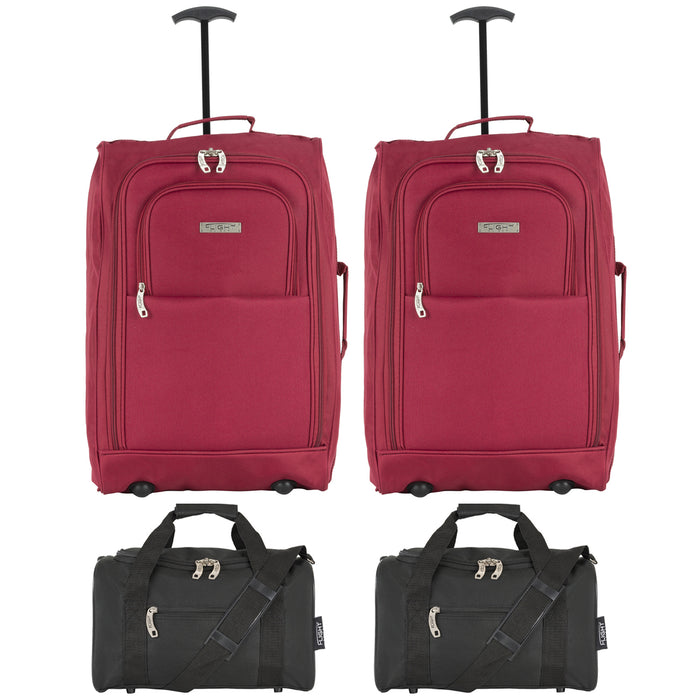 cabin - 21.5'' x 2 + holdall x 2|burgundy