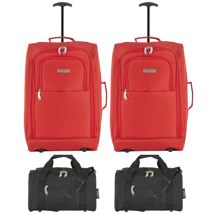 cabin - 21.5'' x 2 + holdall x 2|redcanvas