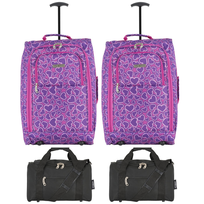 cabin - 21.5'' x 2 + holdall x 2|hearts