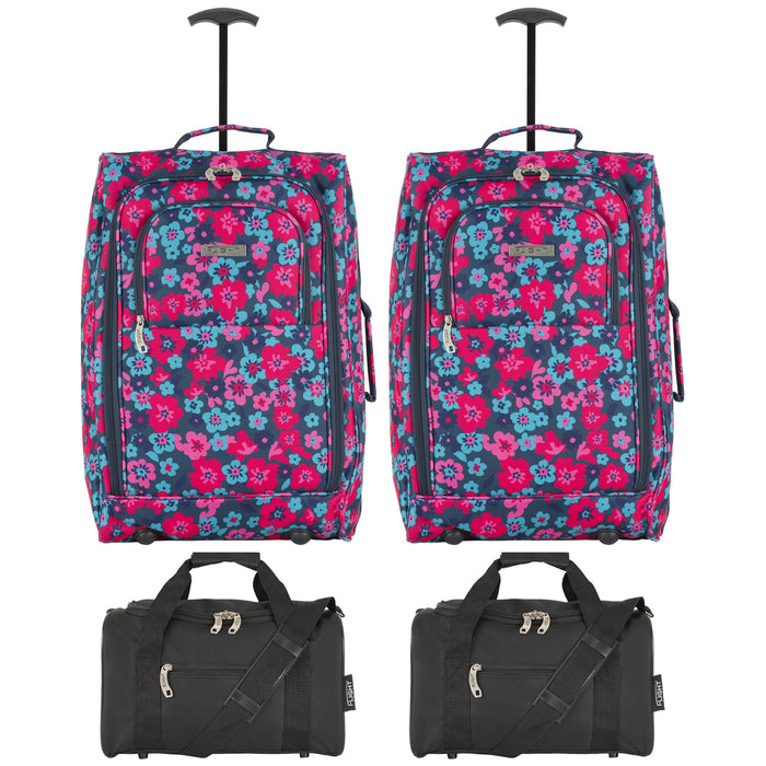 cabin - 21.5'' x 2 + holdall x 2|flowers