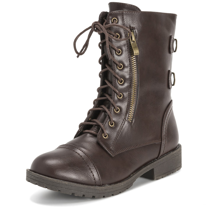 Mid calf combat best sale boots womens